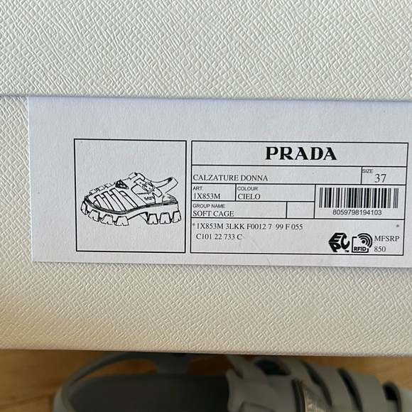 Prada Monolith Sandals, size 37 - Picture 3 of 9